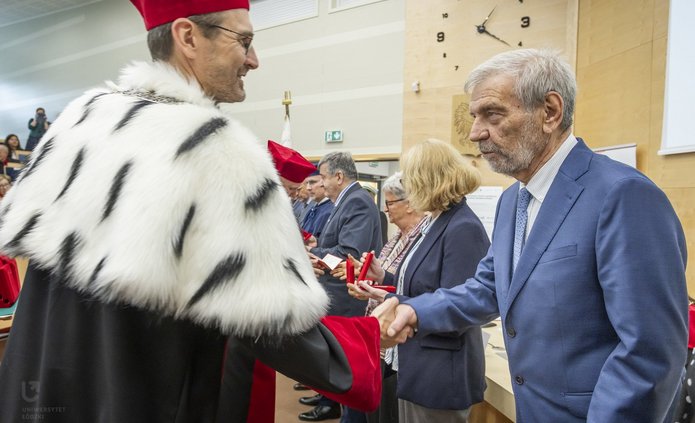 Rektor UŁ z prof. Minczewem