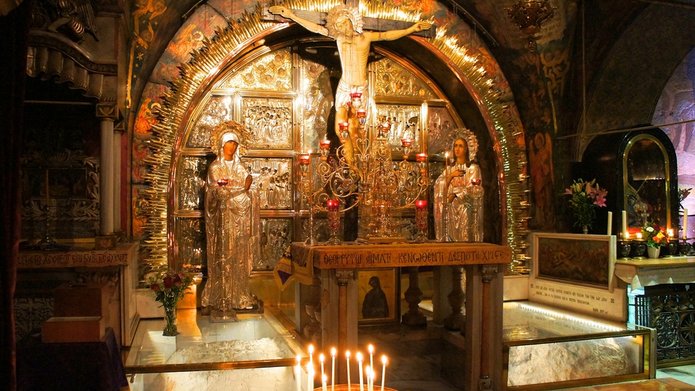 Golgotha, Church of the Holy Sepulchre, Jerusalem.