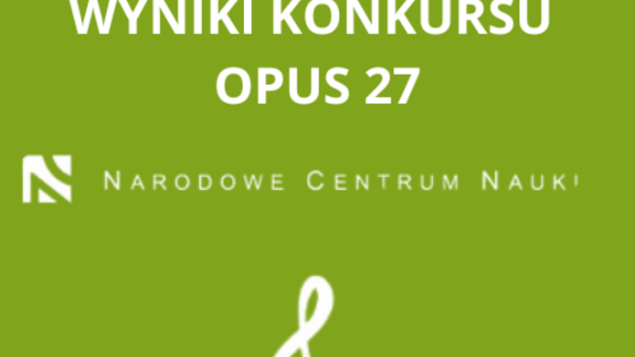 Wyniki konkursu OPUS 27