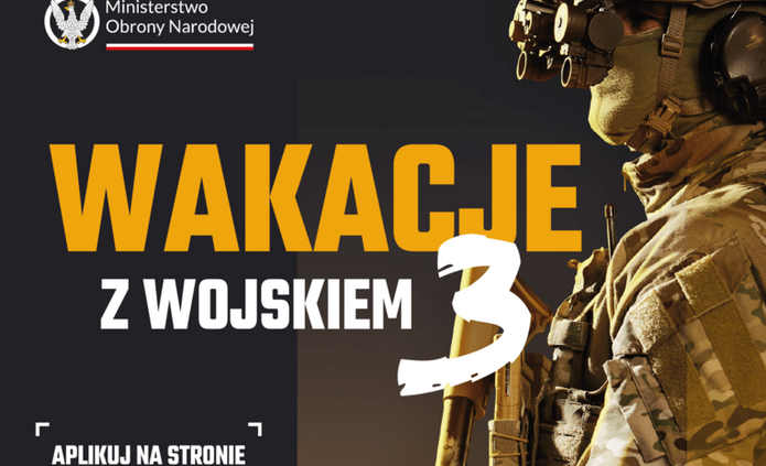 Plakat wakacje z wojskiem 3 