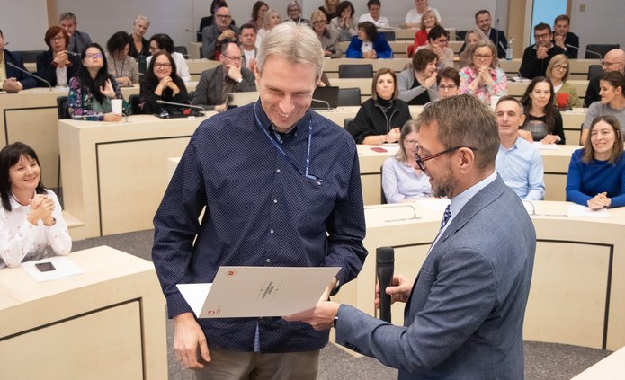 Kadr z wręczenia nagród