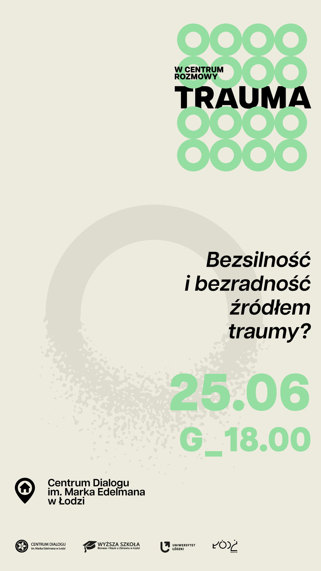 grafika promująca wydarzenie na temat traumy
